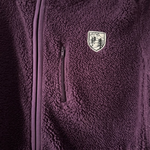 American Eagle fuzzy fleece hooded zip up - Picture 5 of 6